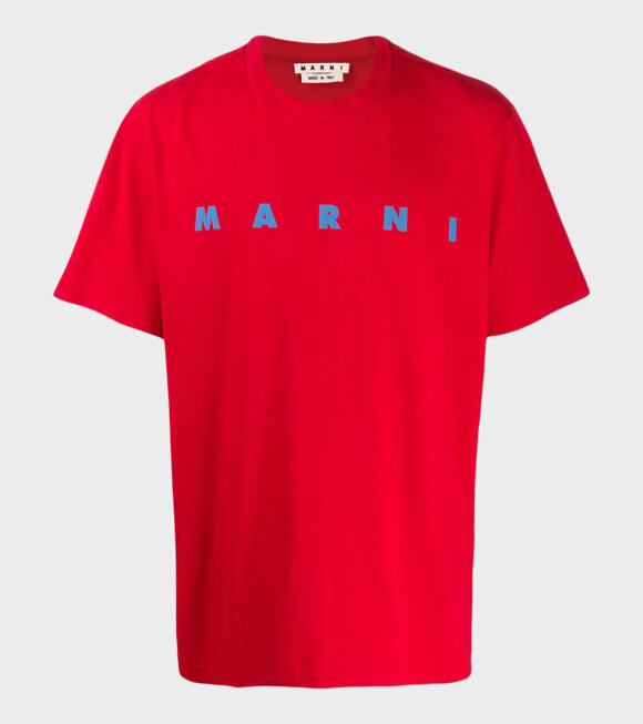 Marni - Logo T-shirt Red/Blue