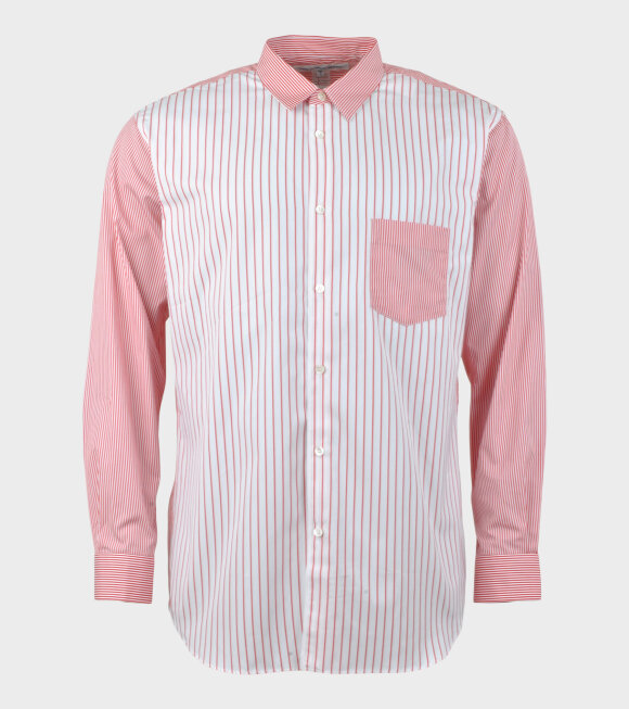 Comme des Garcons Shirt - Striped Shirt Red/White