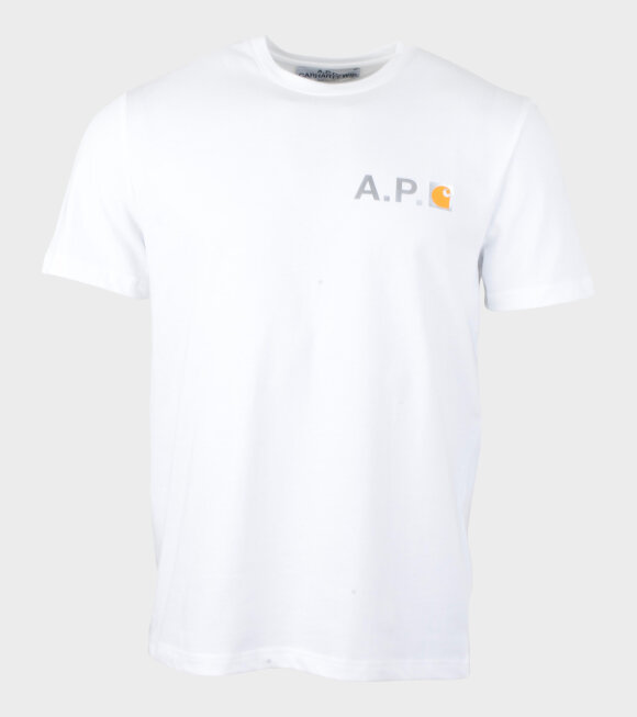 A.P.C X CARHARTT WIP - FIRE H COECZ T-shirt White