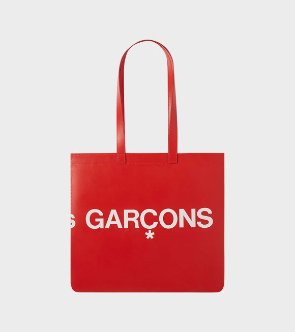 Comme des Garcons Wallet - Huge Logo Red Wallet