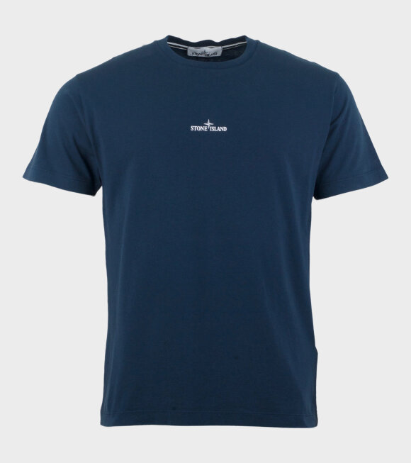 Stone Island - Print T-shirt Blue