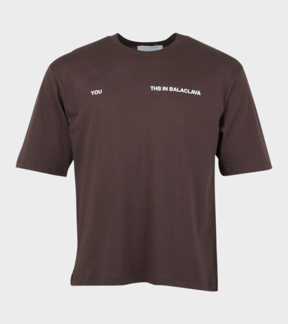 Youths In Balaclava - YOU T-shirt Brown