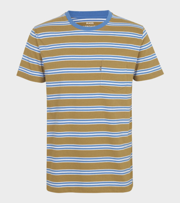 Mads Nørgaard  - Summer Stripe Troll T-shirt Brown/Blue 