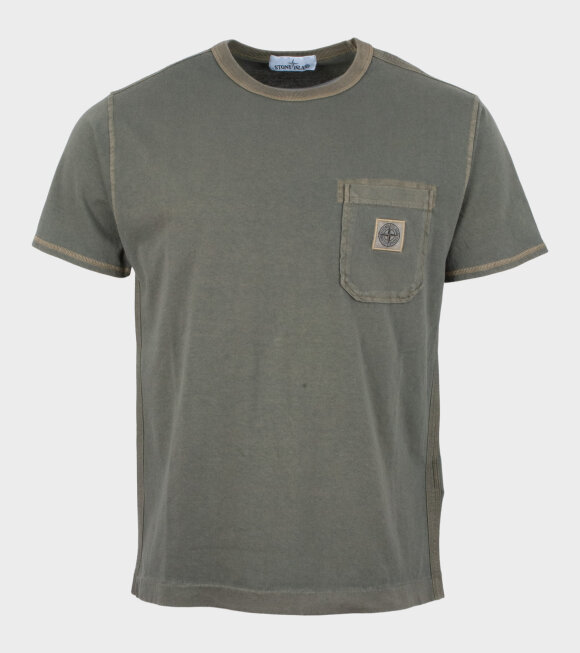 Stone Island - T-Shirt Compass Logo Green 