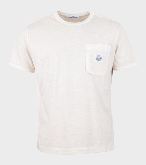Stone Island - T-Shirt Compass Logo Beige