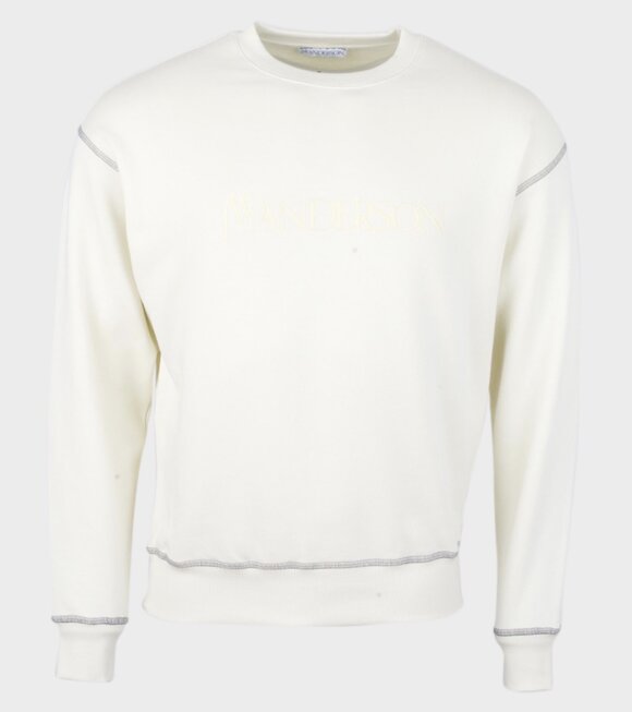 JW Anderson - Logo Embroidery Sweatshirt Off-White