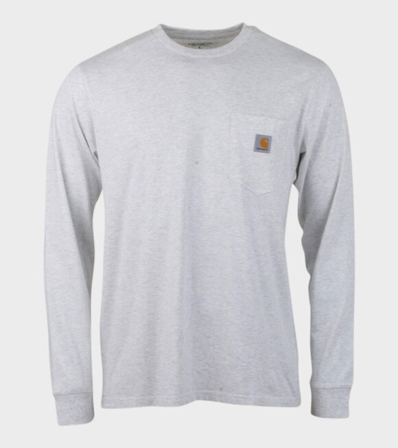 Carhartt WIP - L/S Pocket T-Shirt Grey