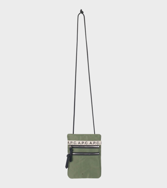 A.P.C - Neck Pouch Repeat Green 