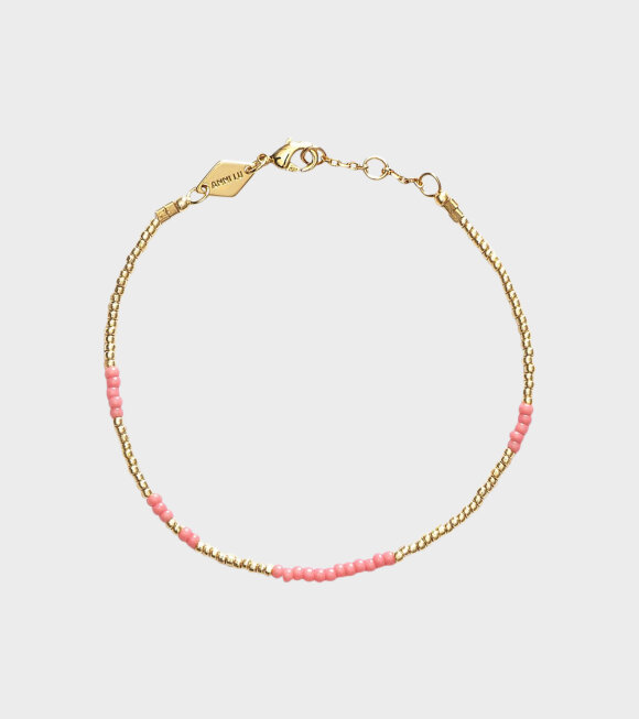 Anni Lu - ASYM Bracelet Gold/Bubblegum  
