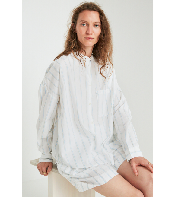 Skall Studio - Lee Shirt Printed Stripe Blue/White