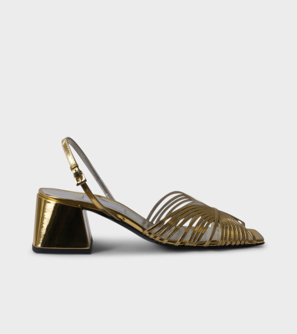 Suzanne Rae - 70s Strappy Sandals Gold