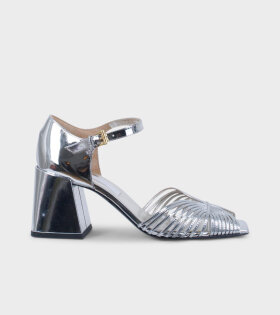 Suzanne Rae High 70s Strappy Sandal Silver - dr. Adams