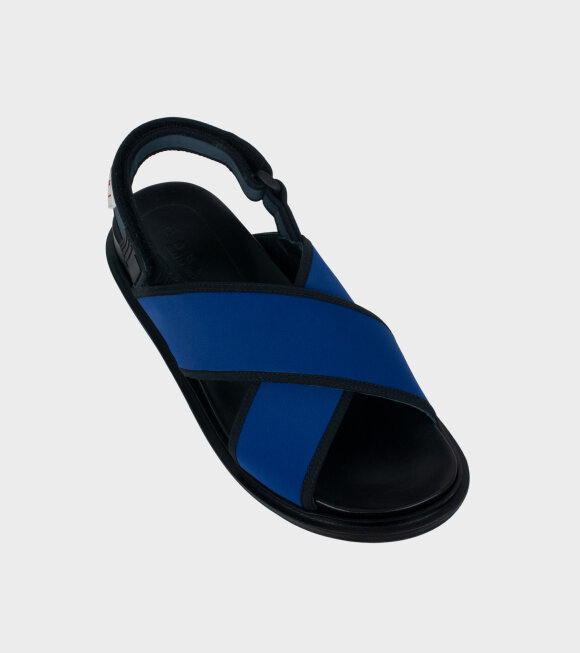 Marni - Fussbett Sandal Blue/Black 
