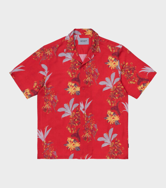 Carhartt WIP - Hawaiian Floral Shirt Red