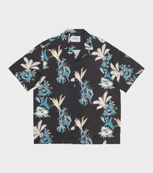 Carhartt WIP - Hawaiian Floral Shirt Dark Blue