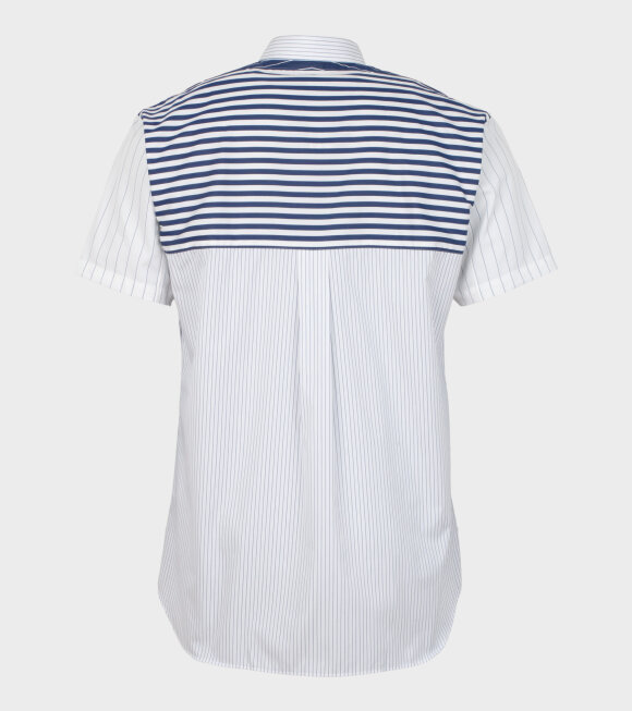 Comme des Garcons Shirt - S/S Shirt Stripe Blue/White