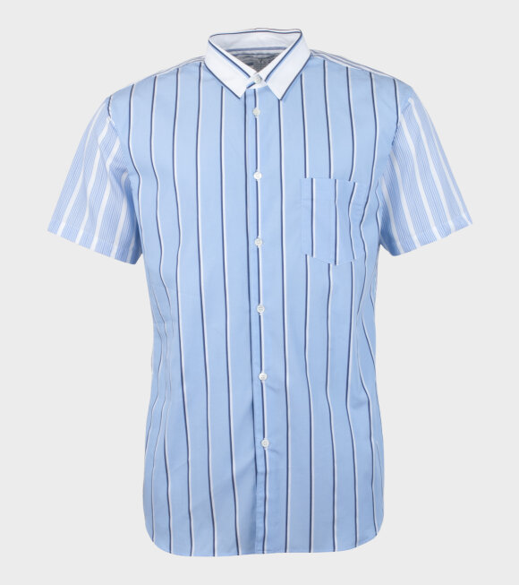 Comme des Garcons Shirt - S/S Shirt Stripe Blue
