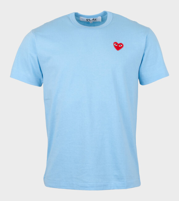 Comme des Garcons PLAY - M Red Heart T-shirt Blue