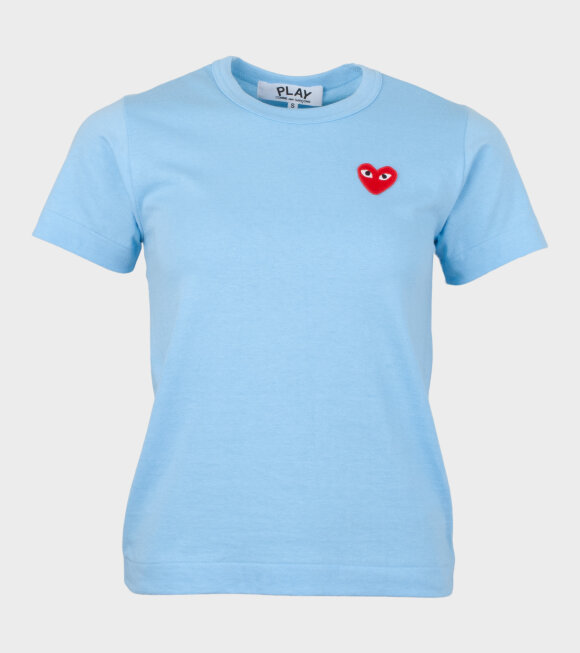 Comme des Garcons PLAY - W Red Heart T-shirt Blue