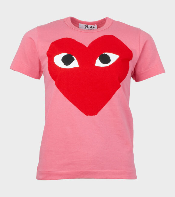 Comme des Garcons PLAY - W Red Big Heart T-shirt Pink