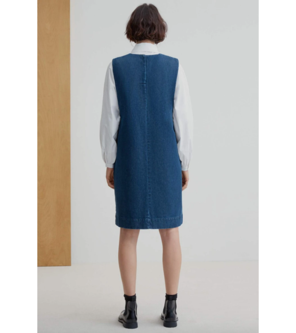 Kowtow - Form Dress Indigo Denim Blue