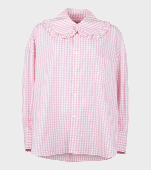 Comme des Garcons Girl - Girl Oversized Shirt Check Pink