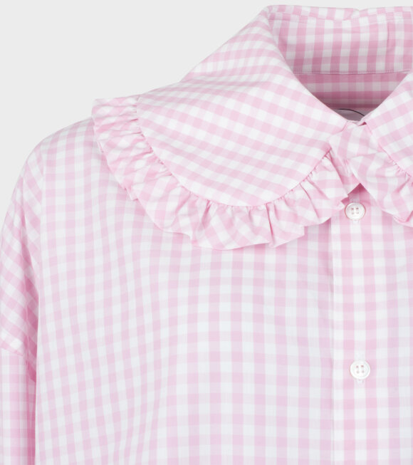 Comme des Garcons Girl - Girl Oversized Shirt Check Pink