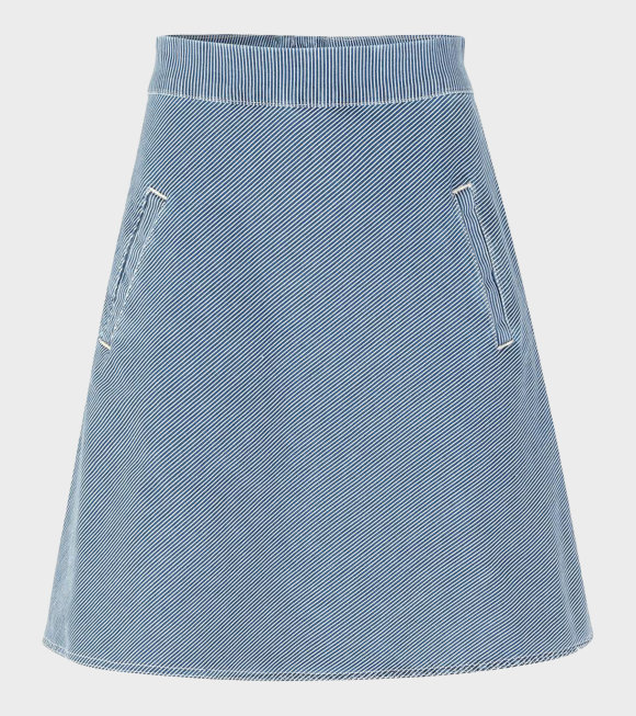 Mads Nørgaard  - Stelly Stretchy Hickory Skirt Blue