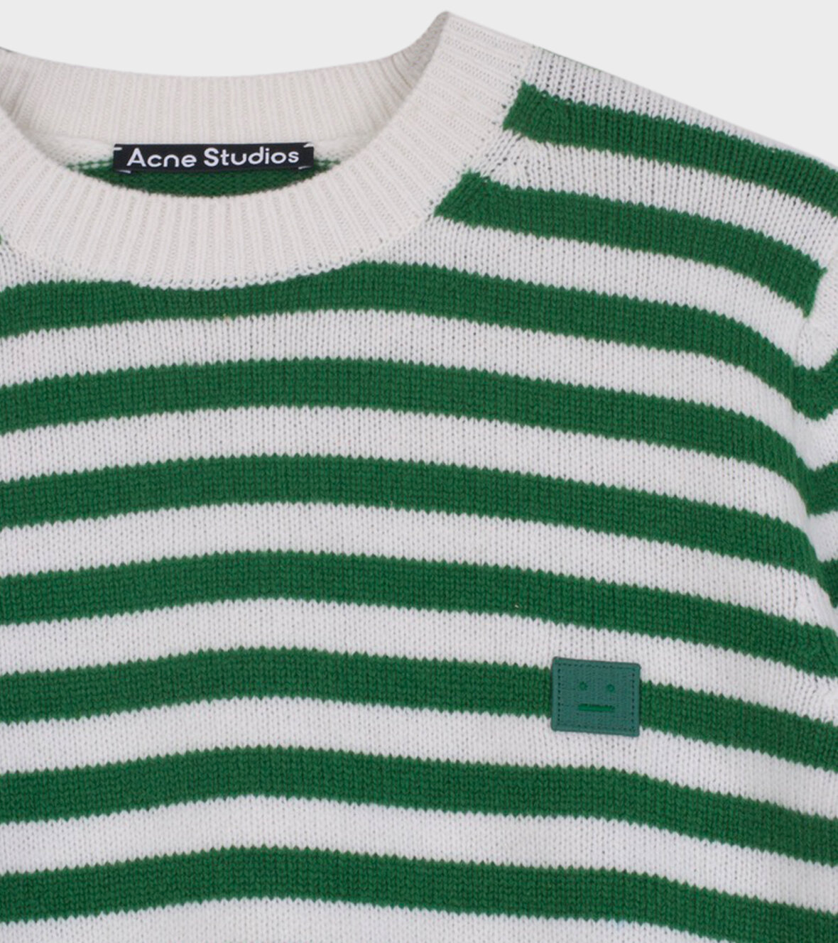 hvede Lager Person med ansvar for sportsspil Acne Studios Kalon Stripe Face Sweater Green - dr. Adams