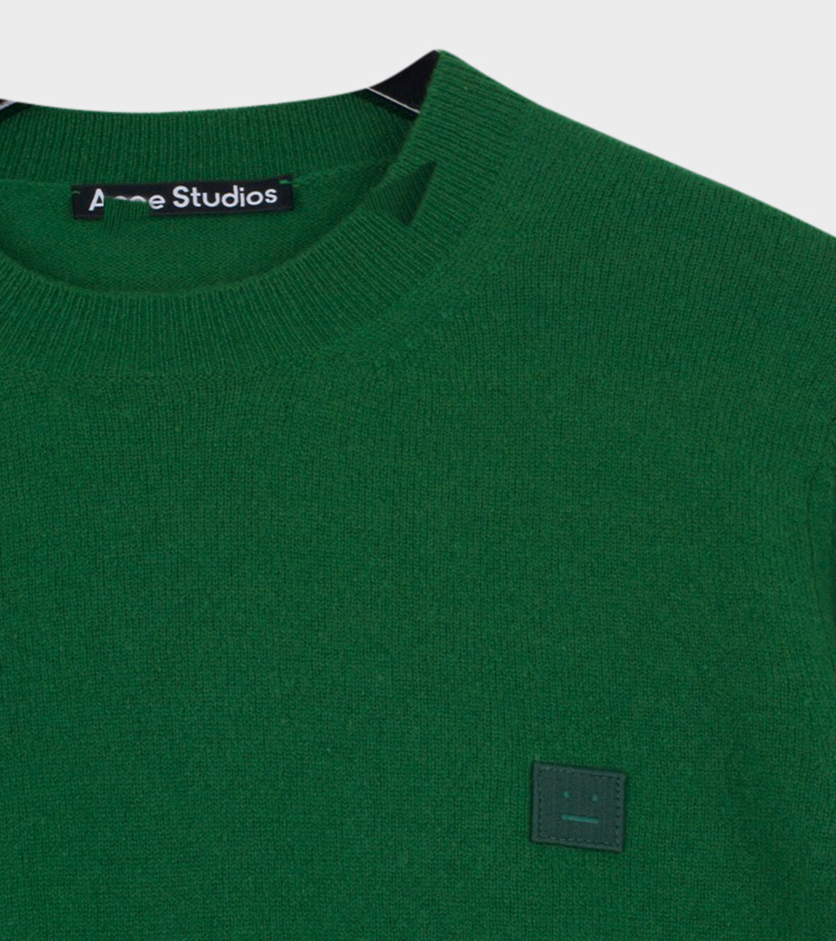 Acne Studios Face Sweater Mineral Green dr. Adams