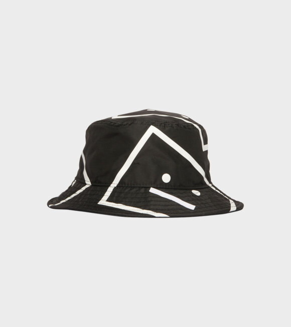 Acne Studios - Face Bucket Hat Black/White 