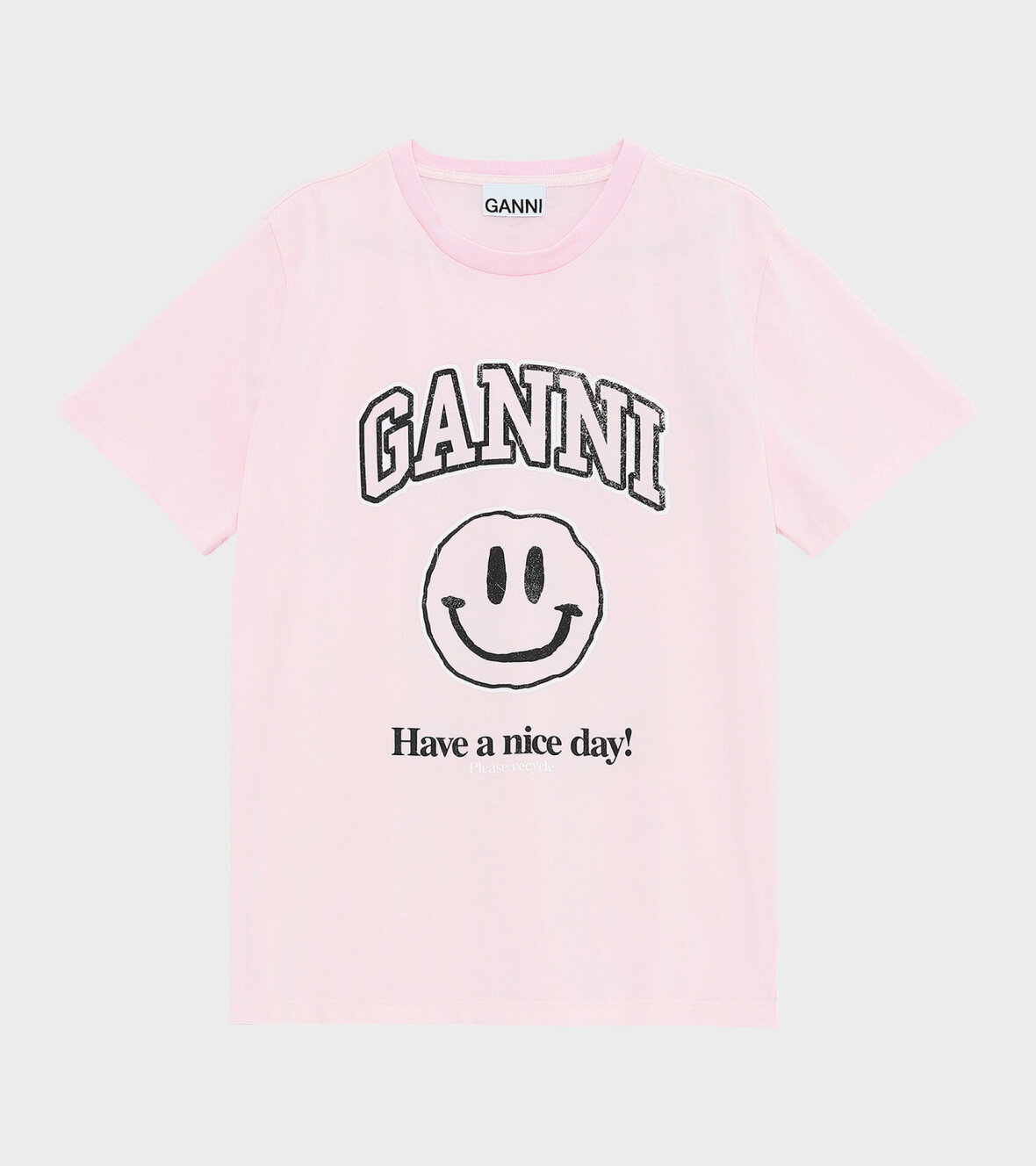 dr. Adams - Clothing - Ganni - Basic Cotton T-shirt Cherry Blossom