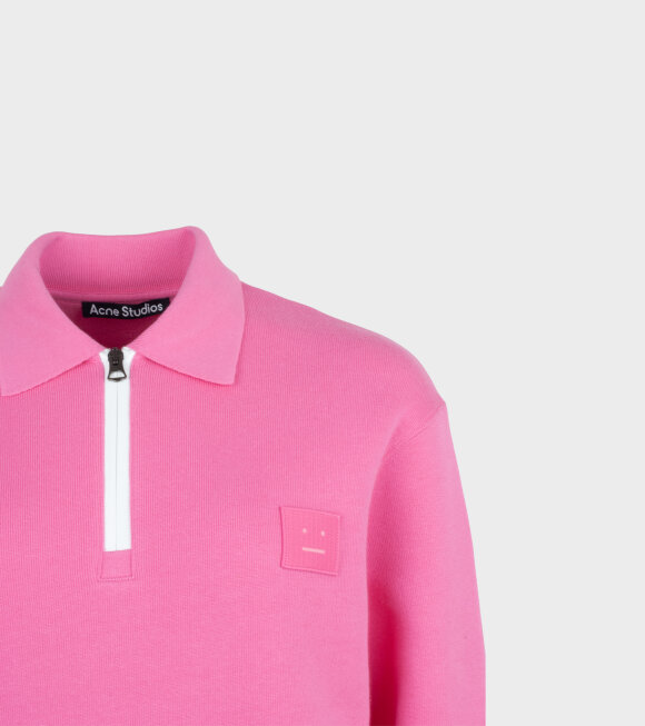 Acne Studios - Oversized Point Collar Sweatshirt Pink