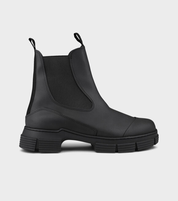 Ganni - Recycled Rubber Boots Black