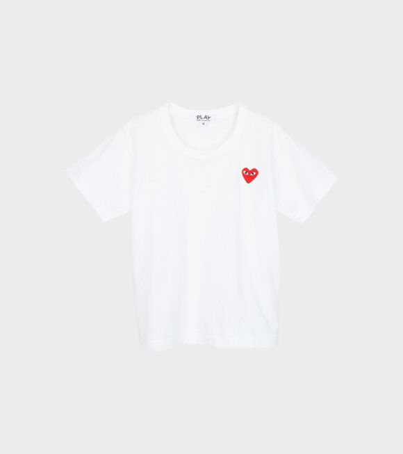 Comme des Garcons PLAY - K Red Heart T-shirt White