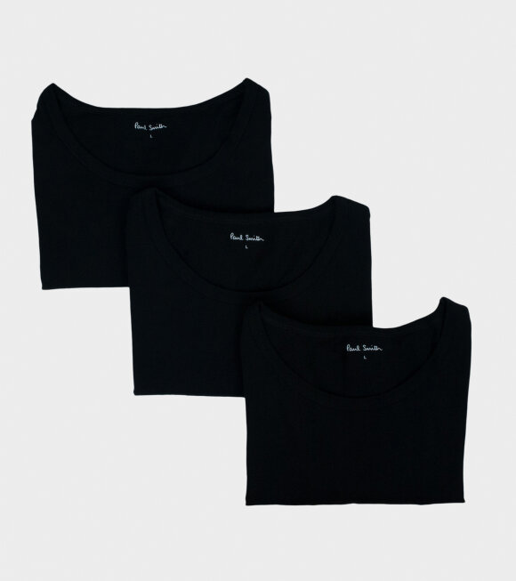 Paul Smith - S/S 3 Pack T-Shirt Black