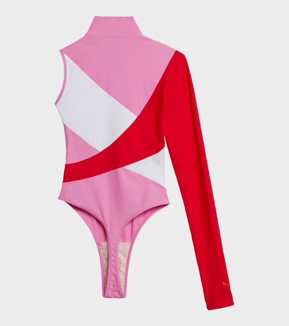 Adidas X Lotta Volkova - One Sleeve Swimsuit Pink