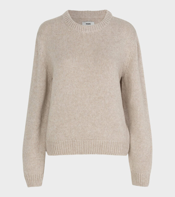 Mads Nørgaard  - Kaily Recycled Wool Mix Knit Beige