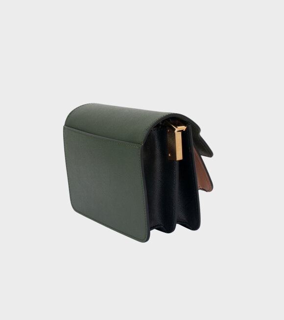 Marni - Mini Trunk Saffiano Bag Green/Beige/Black