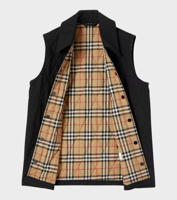Burberry - Diamond Quilted Gilet Black