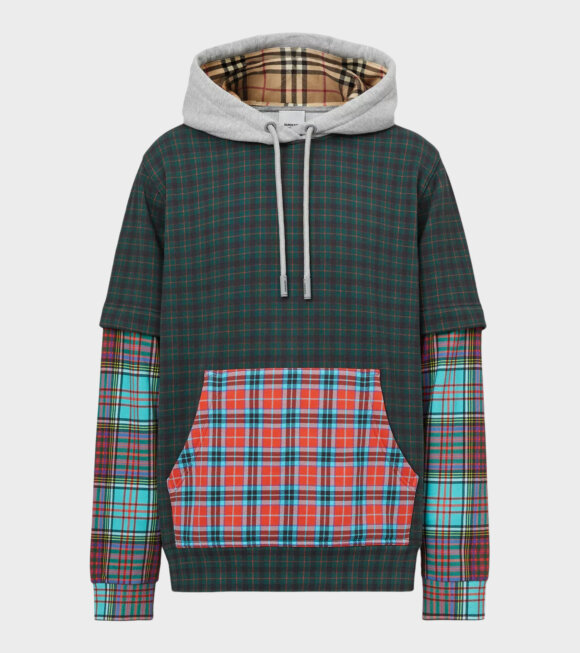 Burberry - Patchwork Check Hoodie Multicolor