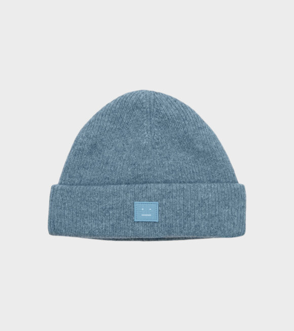 Acne Studios - Face Patch Beanie Mineral Blue