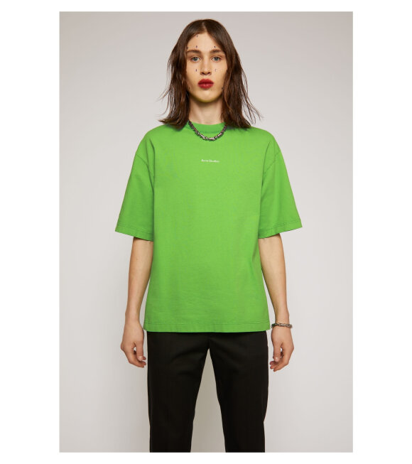 Acne Studios - Reverse-Logo T-shirt Bright Green