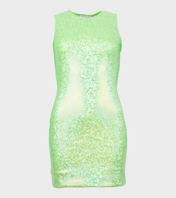 Saks Potts - Vision Dress Flou Green Shimmer