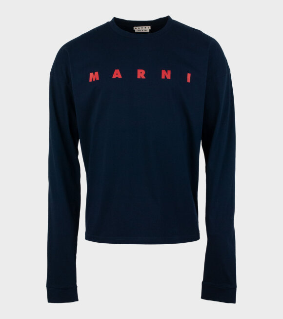 Marni - Logo Basic LS T-shirt Navy