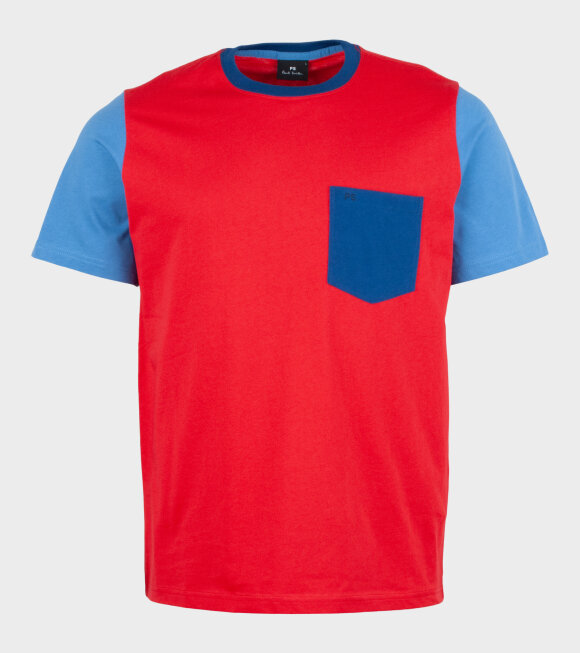 Paul Smith -  Mens Ls Cn Reg Fit T-shirt Red