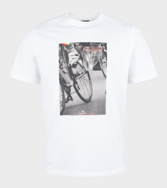 Paul Smith - Mens Reg Fit T-Shirt Bike White