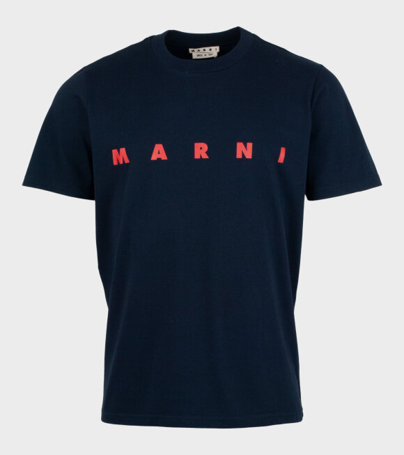 Marni - Logo Basic T-shirt Navy