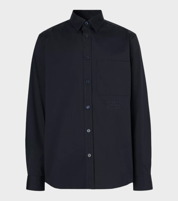 Burberry - Embroidered Logo Shirt Navy