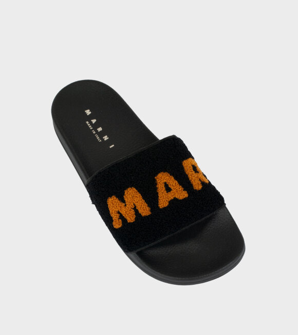 Marni - Flippers Logo Black/Orange